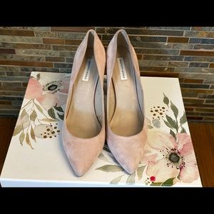Blush Pink Block heels From Saks Fifth Avenue
